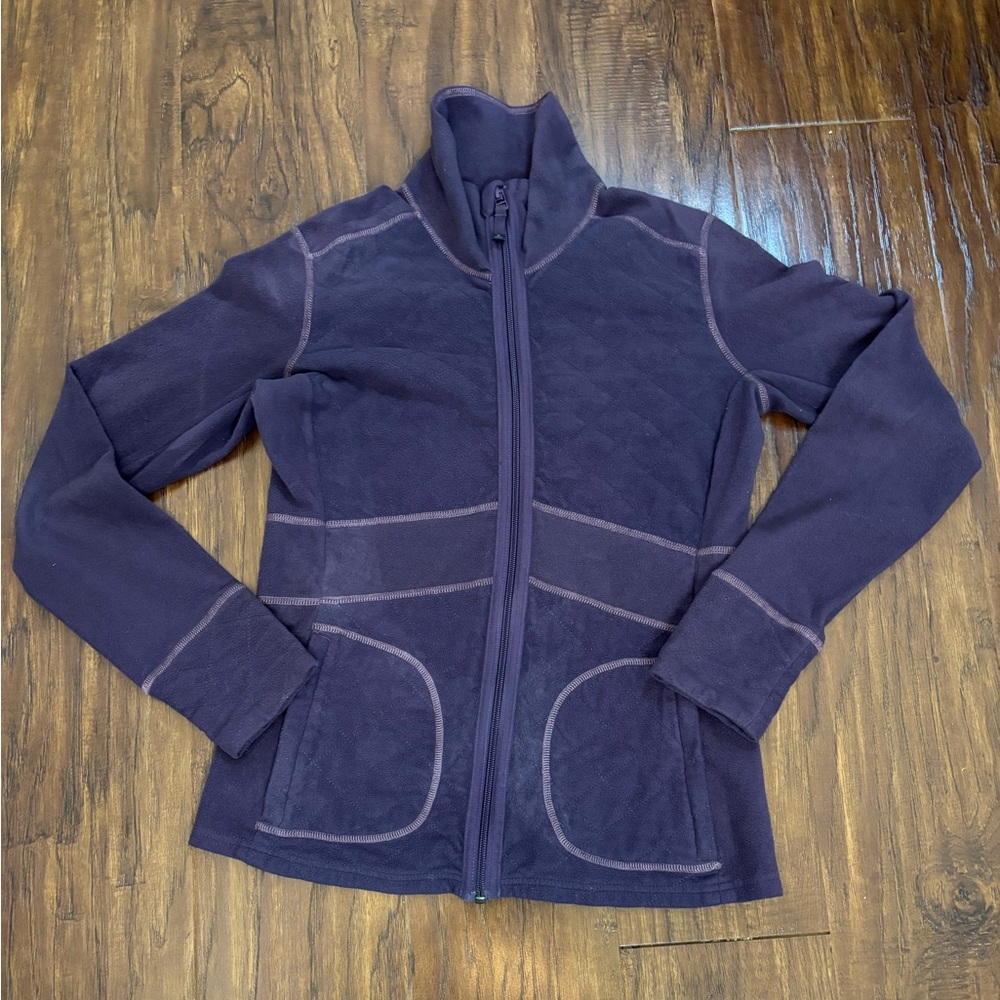 PrAna Reeve Women’s Medium Jacquard Full Zip Workout Yoga Jacket #2189